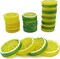 40PCS Artificial Yellow Lemons – Lifelike Plastic Faux Fruit Slices for Kitchen Décor, Party Decorations, Vase Fillers, Photography Props, and DIY Arrangements